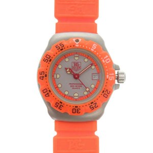 美品 タグホイヤー フォーミュラ1 373.508 SS ラバー グレー オレンジ クオーツ 腕時計 1497【中古】TAG HEUER