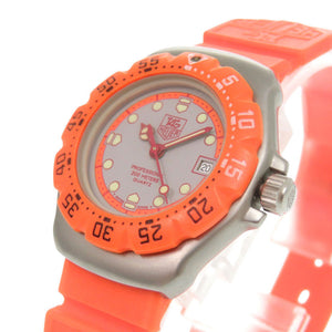 美品 タグホイヤー フォーミュラ1 373.508 SS ラバー グレー オレンジ クオーツ 腕時計 1497【中古】TAG HEUER