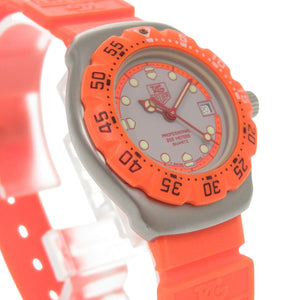 美品 タグホイヤー フォーミュラ1 373.508 SS ラバー グレー オレンジ クオーツ 腕時計 1497【中古】TAG HEUER