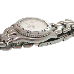 美品 タグホイヤー セル S99.015 SS ホワイト クオーツ 腕時計 白文字盤 1499【中古】TAG HEUER