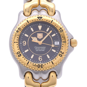 タグホイヤー セルシリーズ クロノメーター WG5122-P0 自動巻き 腕時計 SS コンビカラー ブラック 黒文字盤 1500【中古】TAG HEUER メンズ