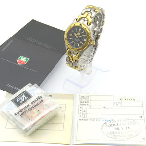 タグホイヤー セルシリーズ クロノメーター WG5122-P0 自動巻き 腕時計 SS コンビカラー ブラック 黒文字盤 1500【中古】TAG HEUER メンズ