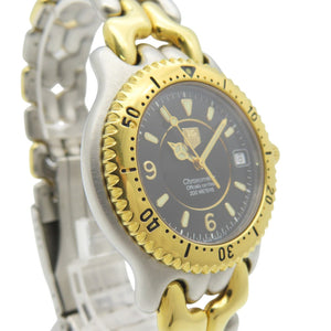 タグホイヤー セルシリーズ クロノメーター WG5122-P0 自動巻き 腕時計 SS コンビカラー ブラック 黒文字盤 1500【中古】TAG HEUER メンズ