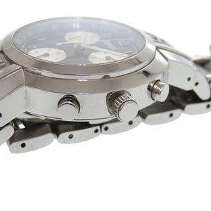 フェンディ オロロジ クロノグラフ 031-4500G-756 SS ブラック シルバー クオーツ 腕時計 黒文字盤 1502【中古】FENDI