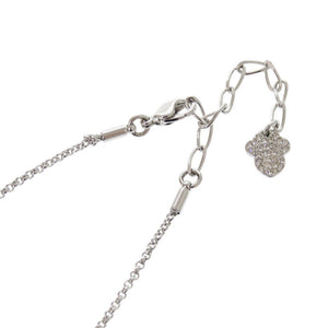 新品同様 スワロフスキー × ディズニー Minnie Mouse Pave メタル ラインストーン シルバー ピンク ネックレス ペンダント 1518【中古】SWAROVSKI