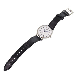 ドゥッファ DF-9001-03 SS レザー ホワイト ブラック 白文字盤 クオーツ 腕時計 1520【中古】DUFA