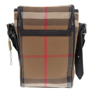 美品 バーバリー メガチェック キャンバス レザー ブラウン ショルダーバッグ 1521【中古】BURBERRY メンズ