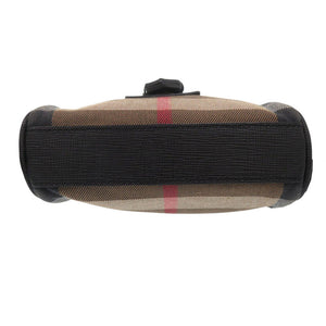 美品 バーバリー メガチェック キャンバス レザー ブラウン ショルダーバッグ 1521【中古】BURBERRY メンズ