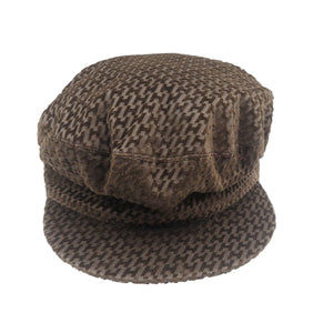 新品同様 エルメス ヴォーバン ヴェルヴェット 58 コットン ブラウン キャスケット 帽子 1523【中古】HERMES