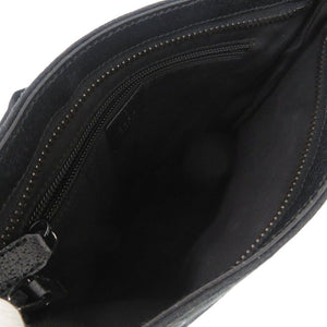 美品 グッチ 122793 GGキャンバス レザー ブラック ショルダーバッグ 黒 1530【中古】GUCCI