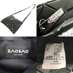 美品 イッセイミヤケ BAO BAO ISSEY MIYAKE バオバオ BB83-AG463 ショルダーバッグ ポリエステル グレーカーキ 1548【中古】ISSEY MIYAKE