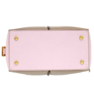 美品 トッズ D-CUBE D-キューブ レザー 本革 グレー ゴールド金具 ハンドバッグ 1563【中古】TOD’S レディース