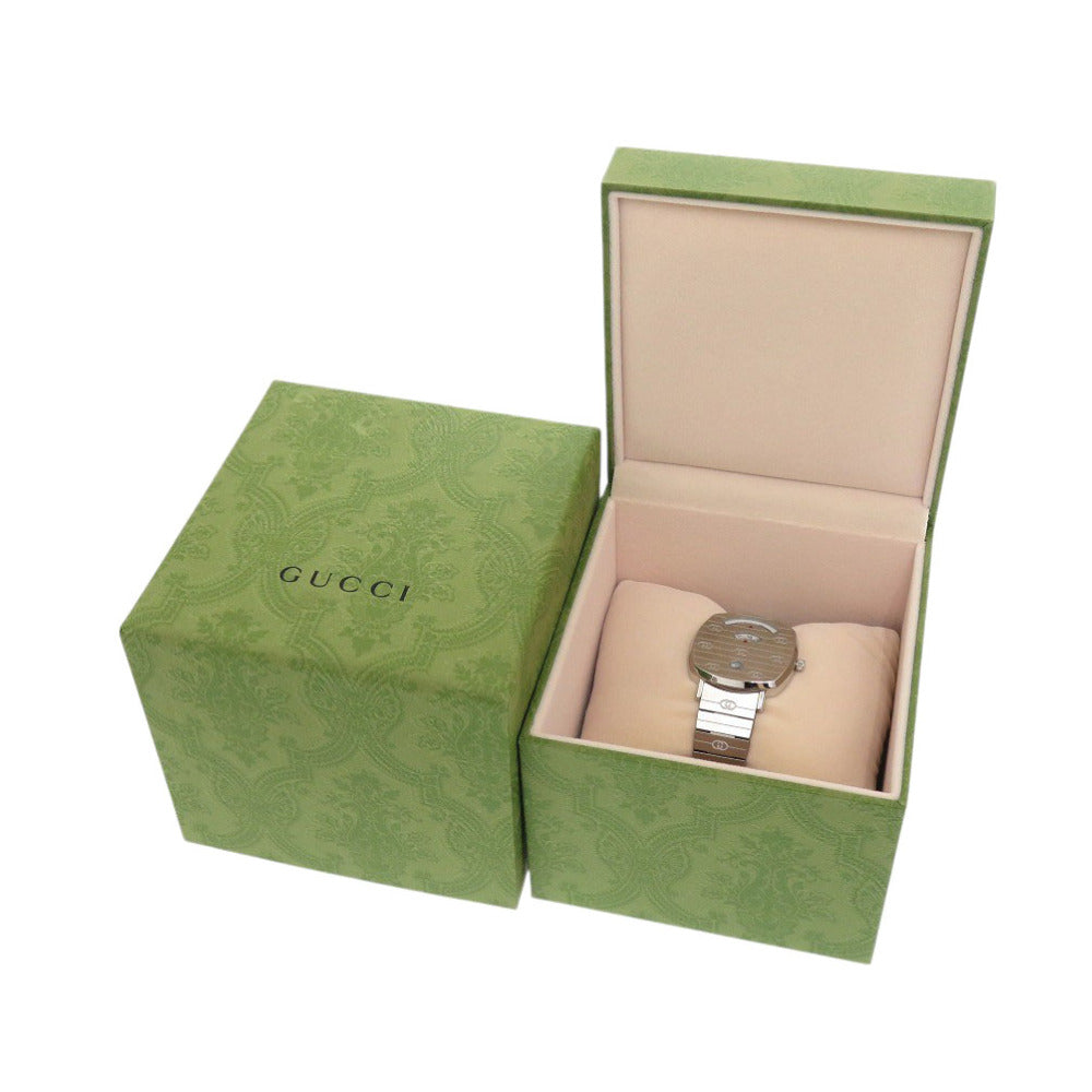 新品同様 グッチ グリップ GRIP 157.4 SS シルバー クオーツ 腕時計 1577【中古】GUCCI
