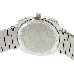 新品同様 グッチ グリップ GRIP 157.4 SS シルバー クオーツ 腕時計 1577【中古】GUCCI