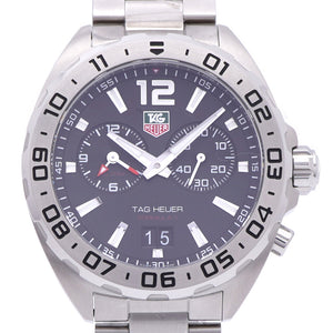 新品同様 タグホイヤー フォーミュラ1 アラーム WAZ111A クオーツ 腕時計 SS ブラック 黒文字盤 1582【中古】TAG HEUER メンズ