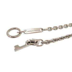 美品 エルメス クレ シュヴァル ステンレススチール シルバー ブラック ネックレス 1587【中古】HERMES