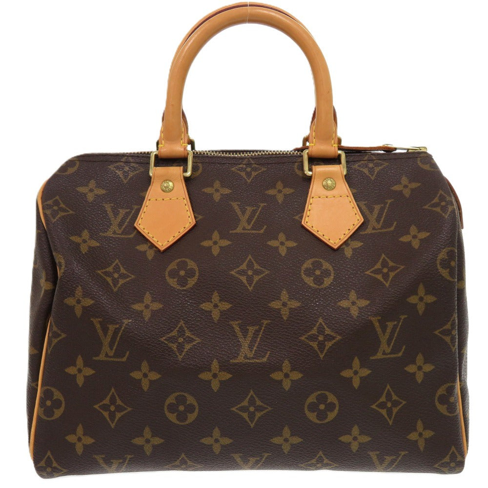 美品 ルイ ヴィトン スピーディ25 モノグラム M41528 モノグラムキャンバス ブラウン ゴールド金具 ハンドバッグ LV 0016【中古】LOUIS VUITTON