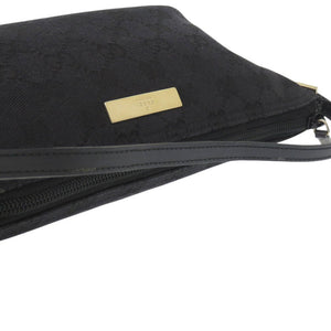 美品 グッチ アクセサリーポーチ 03911032123 ポーチ GGキャンバス ブラック 0020【中古】GUCCI