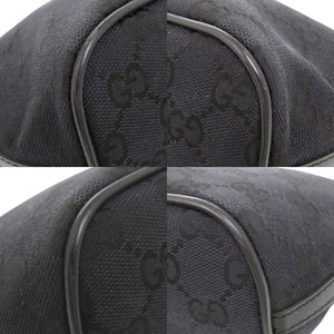 美品 グッチ アクセサリーポーチ 03911032123 ポーチ GGキャンバス ブラック 0020【中古】GUCCI