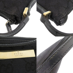 美品 グッチ アクセサリーポーチ 03911032123 ポーチ GGキャンバス ブラック 0020【中古】GUCCI