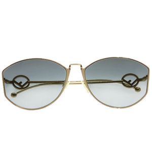 新品同様 フェンディ エフイズ FF 0335FS J5GFQ メタル ゴールド サングラス 0021【中古】FENDI