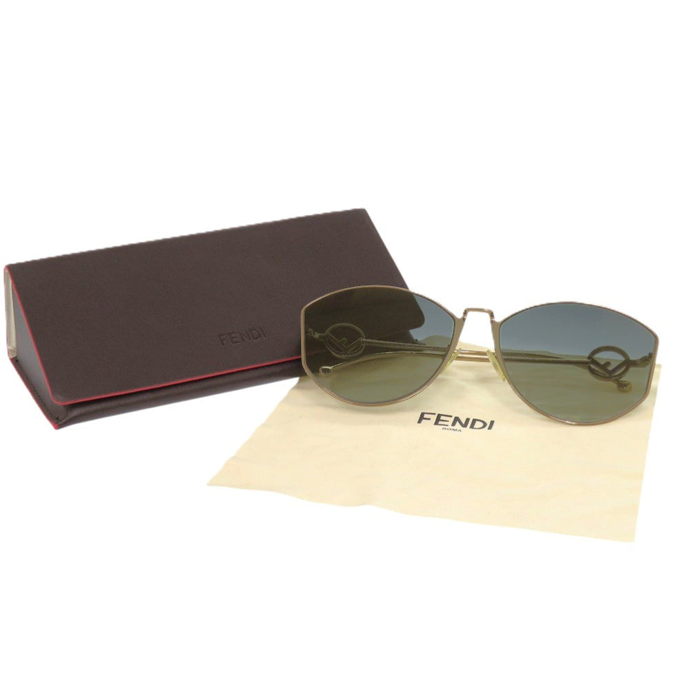 新品同様 フェンディ エフイズ FF 0335FS J5GFQ メタル ゴールド サングラス 0021【中古】FENDI