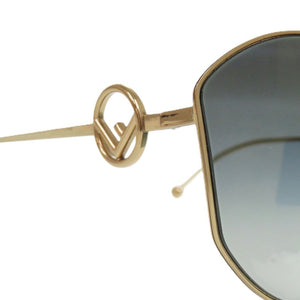 新品同様 フェンディ エフイズ FF 0335FS J5GFQ メタル ゴールド サングラス 0021【中古】FENDI