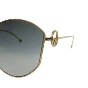 新品同様 フェンディ エフイズ FF 0335FS J5GFQ メタル ゴールド サングラス 0021【中古】FENDI