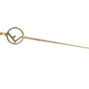 新品同様 フェンディ エフイズ FF 0335FS J5GFQ メタル ゴールド サングラス 0021【中古】FENDI