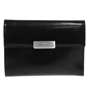 プラダ レザー ブラック 黒 三つ折り財布 0023【中古】PRADA メンズ