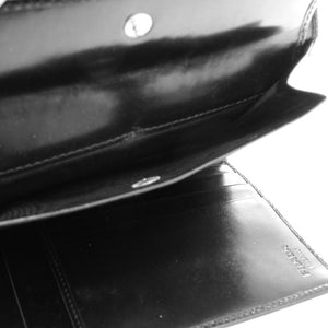 プラダ レザー ブラック 黒 三つ折り財布 0023【中古】PRADA メンズ