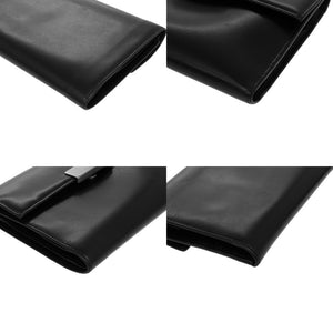 プラダ レザー ブラック 黒 三つ折り財布 0023【中古】PRADA メンズ