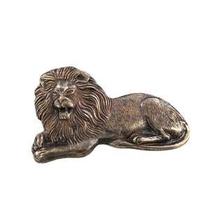 新品同様 エトロ ライオン モチーフ メタル ゴールド ブローチ 0026【中古】ETRO