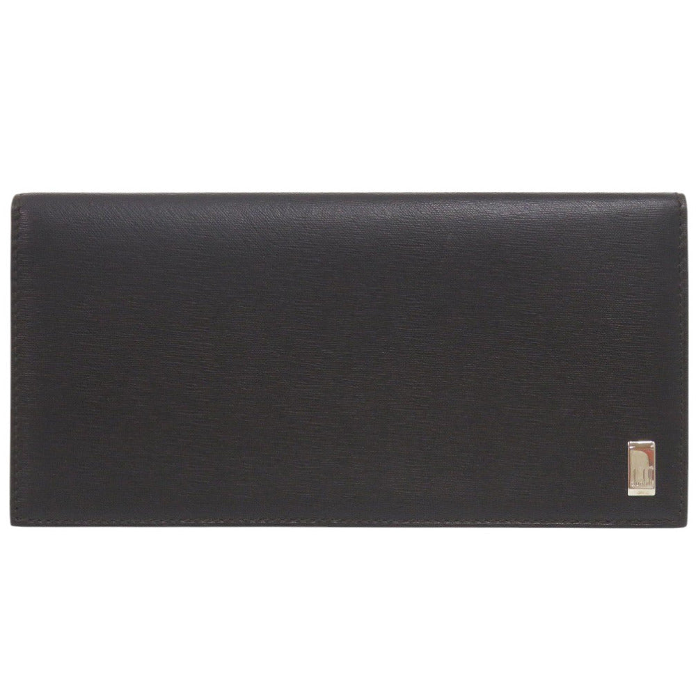 新品同様 ダンヒル レザー ブラック 長財布 長札入れ 黒 0033【中古】Dunhill