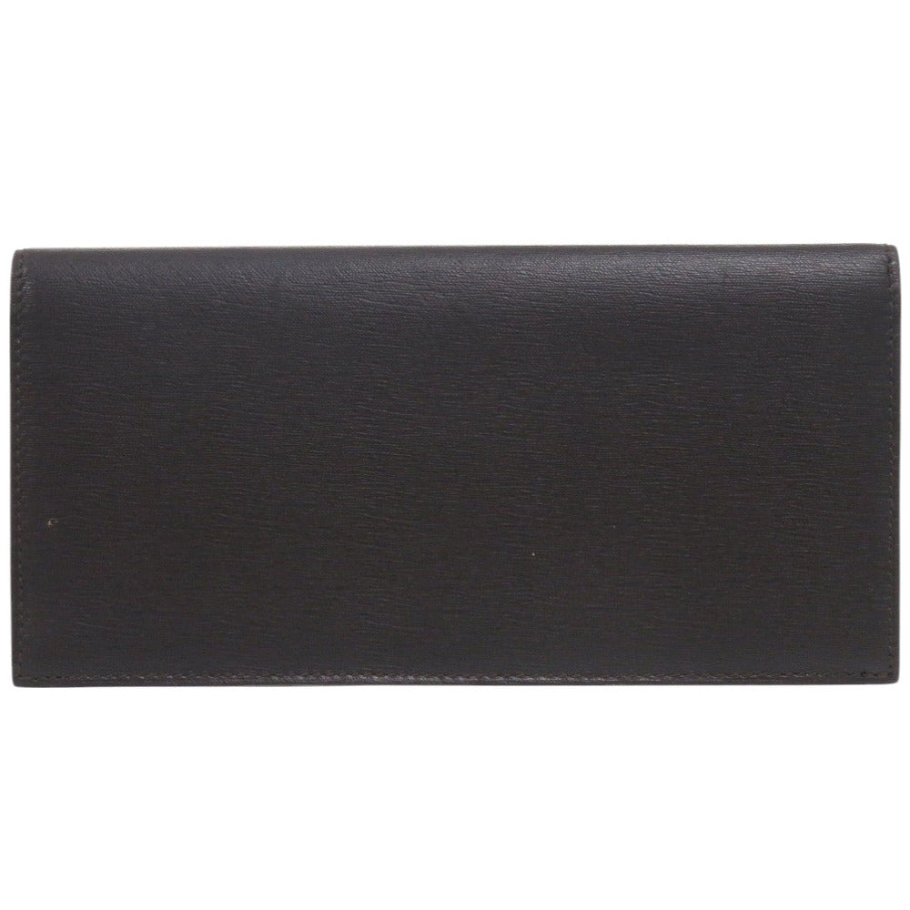 新品同様 ダンヒル レザー ブラック 長財布 長札入れ 黒 0033【中古】Dunhill