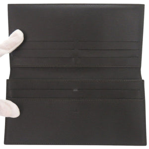 新品同様 ダンヒル レザー ブラック 長財布 長札入れ 黒 0033【中古】Dunhill