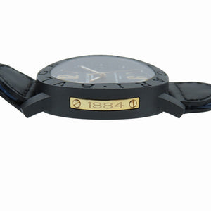 ブルガリ ブルガリブルガリ カーボンゴールド BB40CL 自動巻き 腕時計 カーボン/レザー ブラック 黒文字盤 0039【中古】BVLGARI メンズ