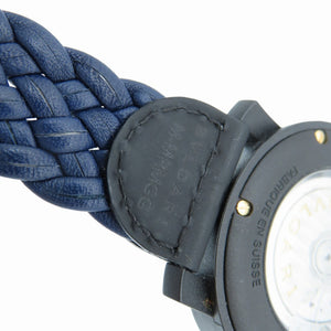 ブルガリ ブルガリブルガリ カーボンゴールド BB40CL 自動巻き 腕時計 カーボン/レザー ブラック 黒文字盤 0039【中古】BVLGARI メンズ