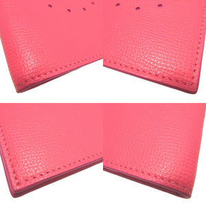 新品同様 サルヴァトーレフェラガモ ガンチーニ レザー ピンク パスポートケース 0051【中古】Salvatore Ferragamo