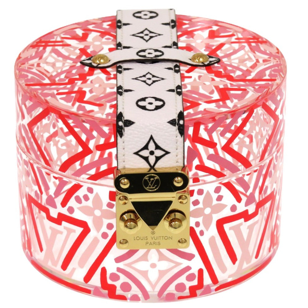 美品 ルイ ヴィトン ボワットスコット モノグラム GI0517 その他小物 レザー メタル プレキシガラス レッド LV 0053【中古】LOUIS VUITTON