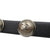 美品 シャネル CUIR VERITABLE Mサイズ レザー メタル ブラック シルバー ブレスレット　0055【中古】CHANEL