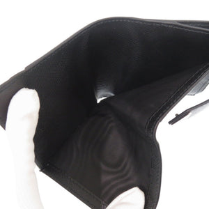 未使用品 プラダ トライアングルロゴ サフィアーノ 2MC066 ブラック 二つ折り財布 黒 0062【中古】PRADA メンズ