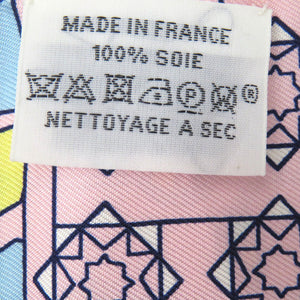 美品 エルメス LA DANSE DES AMAZONES アマゾンのダンス ツイリー TWILLY SCARF 063593S スカーフ シルク ROSE PALE 0112【中古】HERMES