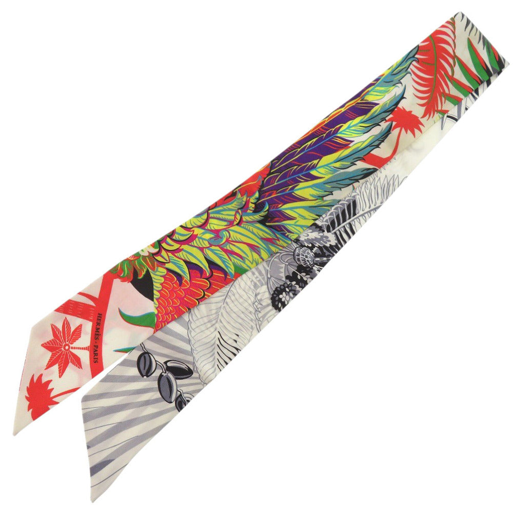 エルメス ツイリー MYTHIQUES PHOENIX COLORIAGE 不死鳥の神話 シルク マルチカラー スカーフ 0123【中古】HERMES
