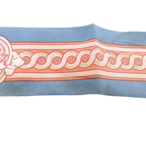 エルメス ツイリー BRIDE DE COUR 法廷の勒 シルク ブルー スカーフ 青 0139【中古】HERMES