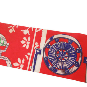 美品 エルメス ツイリー 鐙 リミックス シルク マルチカラー スカーフ 0140【中古】HERMES