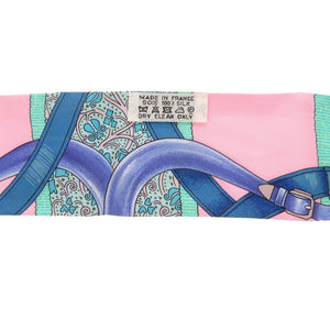 美品 エルメス ツイリー Grand Manege 大調教術 シルク マルチカラー スカーフ 0149【中古】HERMES