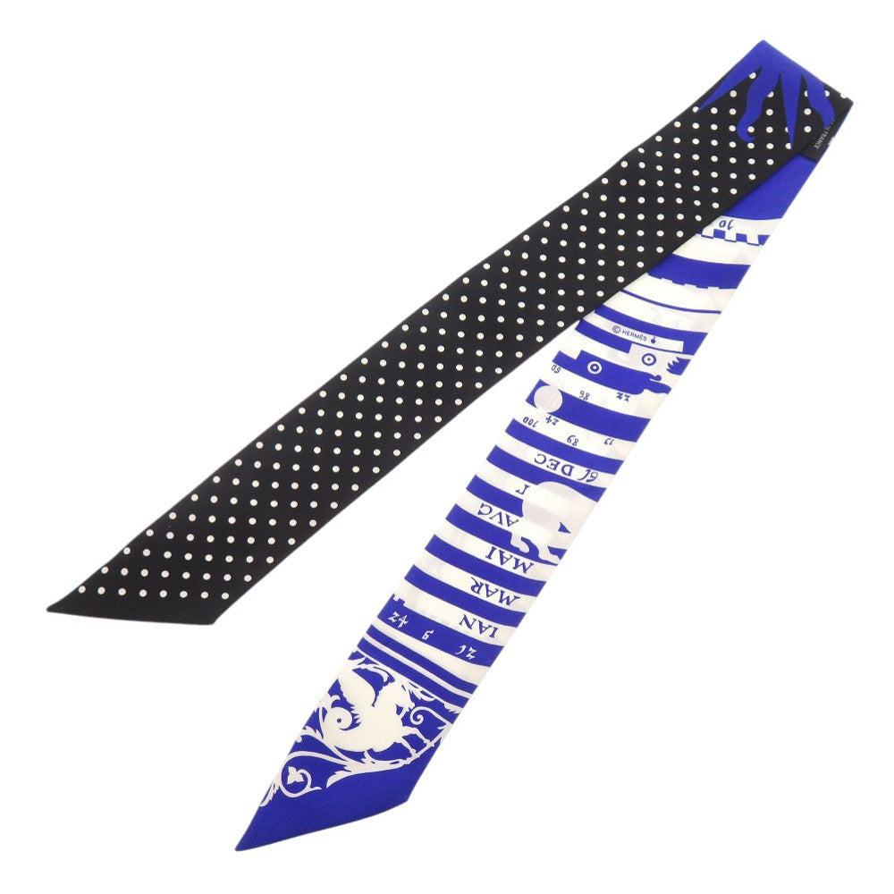 美品 エルメス ツイリー Astrologie a Pois シルク マルチカラー スカーフ 0151【中古】HERMES