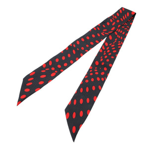 新品同様 エルメス ツイリー オラ フラメンカ スカーフ シルク ブラック/レッド 0176【中古】HERMES