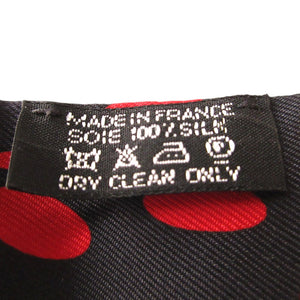 新品同様 エルメス ツイリー オラ フラメンカ スカーフ シルク ブラック/レッド 0176【中古】HERMES